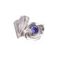 Cobra Ring Silver Blue