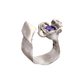 Cobra Ring Silver Blue