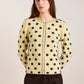 Tabitha Merino Reversible Cardigan - Navy/Butter