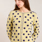 Tabitha Merino Reversible Cardigan - Navy/Butter