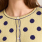 Tabitha Merino Reversible Cardigan - Navy/Butter