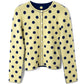 Tabitha Merino Reversible Cardigan - Navy/Butter