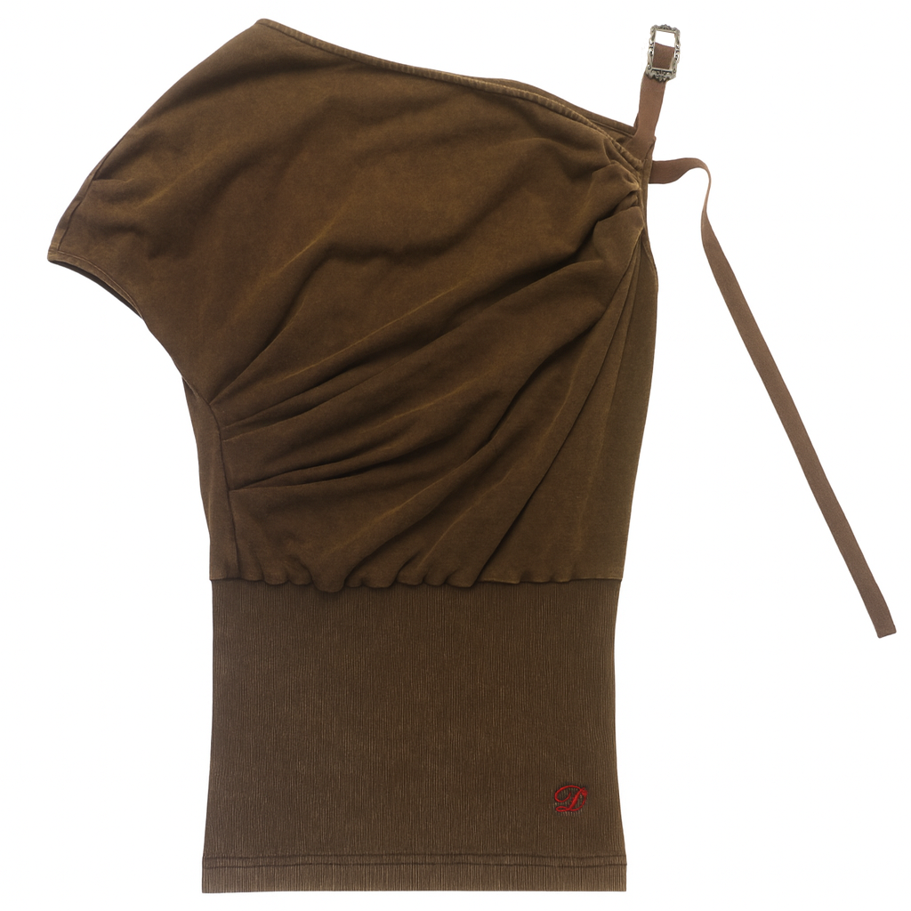 One Shoulder Jersey Top