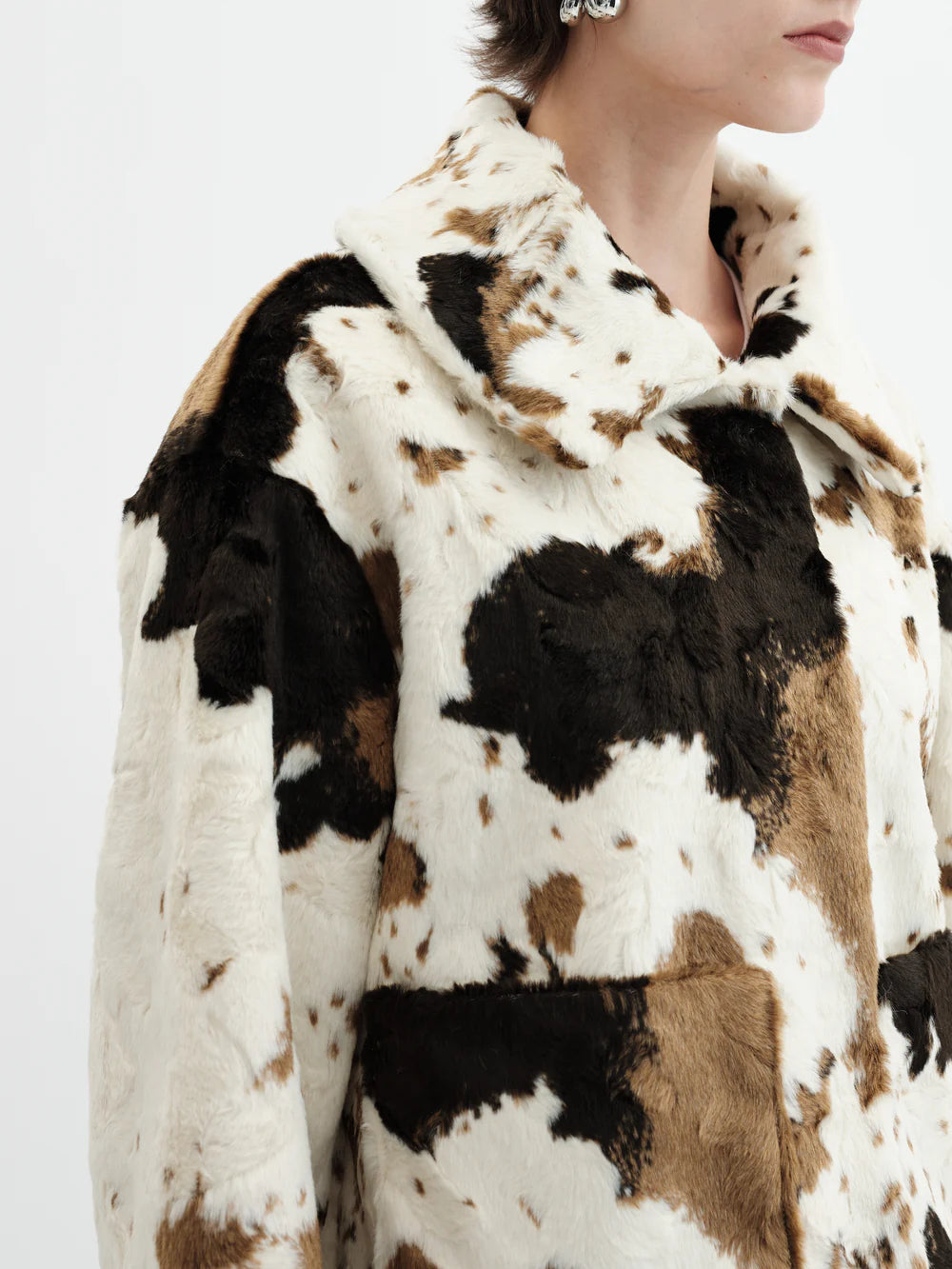 Traci Jacket - Cow Print