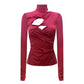 The Twisted Top in Burgundy
