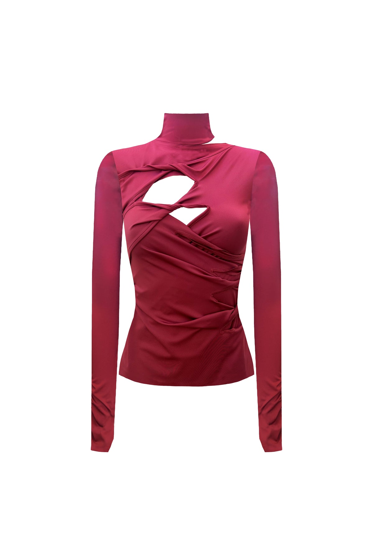 The Twisted Top in Burgundy
