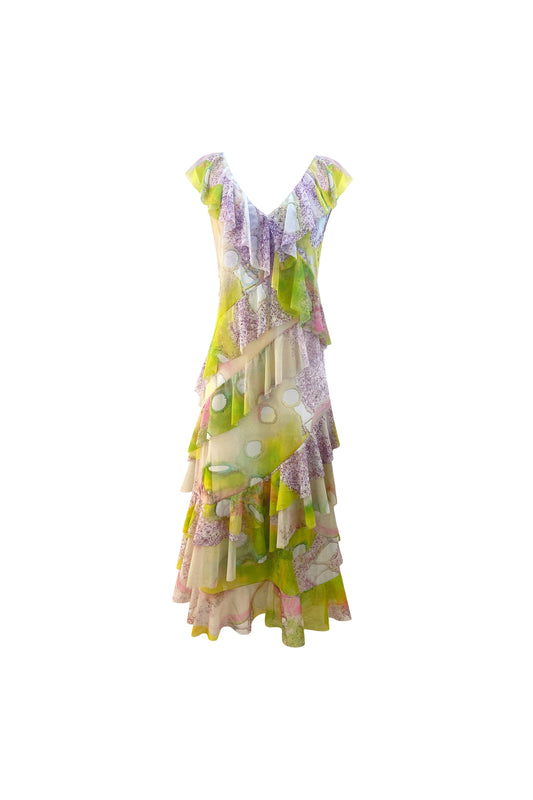 The Frill Maxi Dress in Kokomo