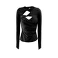 The Twisted Top in Black