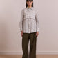 Valeria Double Layer Shirt Caraway Stripe