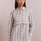 Valeria Double Layer Shirt Caraway Stripe