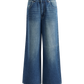 LOW RISE WIDE LEG DENIM Blue Wash