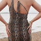 LEOPARD ASYMMETRIC DRESS