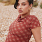 RETRO CHECK MESH TOP