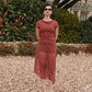 RETRO CHECK MESH SKIRT