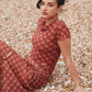 RETRO CHECK MESH SKIRT