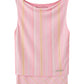 Striped Mesh Cami Top