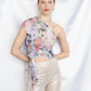 One Shoulder Frill Top in Coral Haze