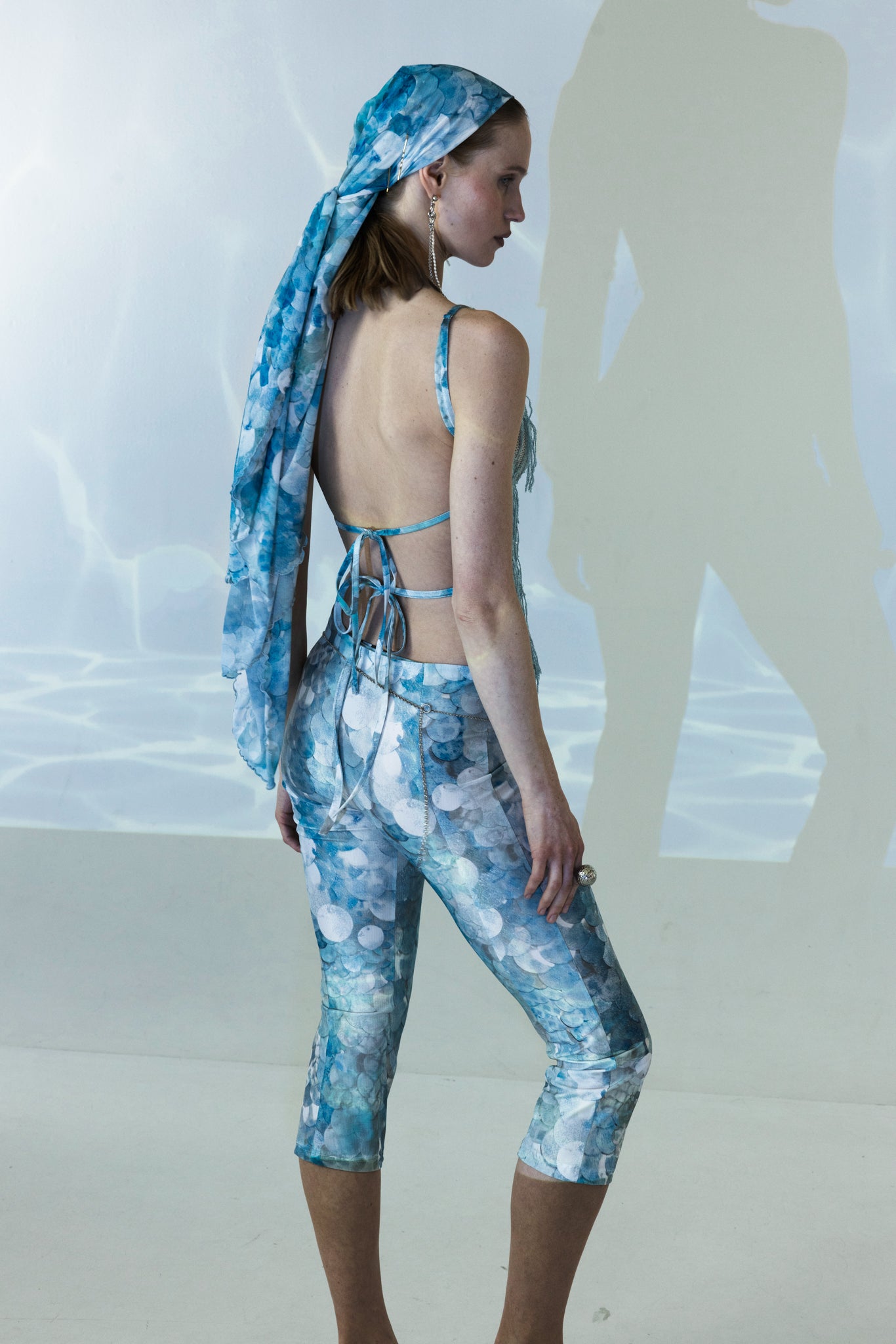 Seashell Sparkle Mesh Scarf