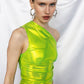The One Shoulder Top in Neon
