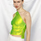 The One Shoulder Top in Neon