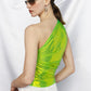 The One Shoulder Top in Neon