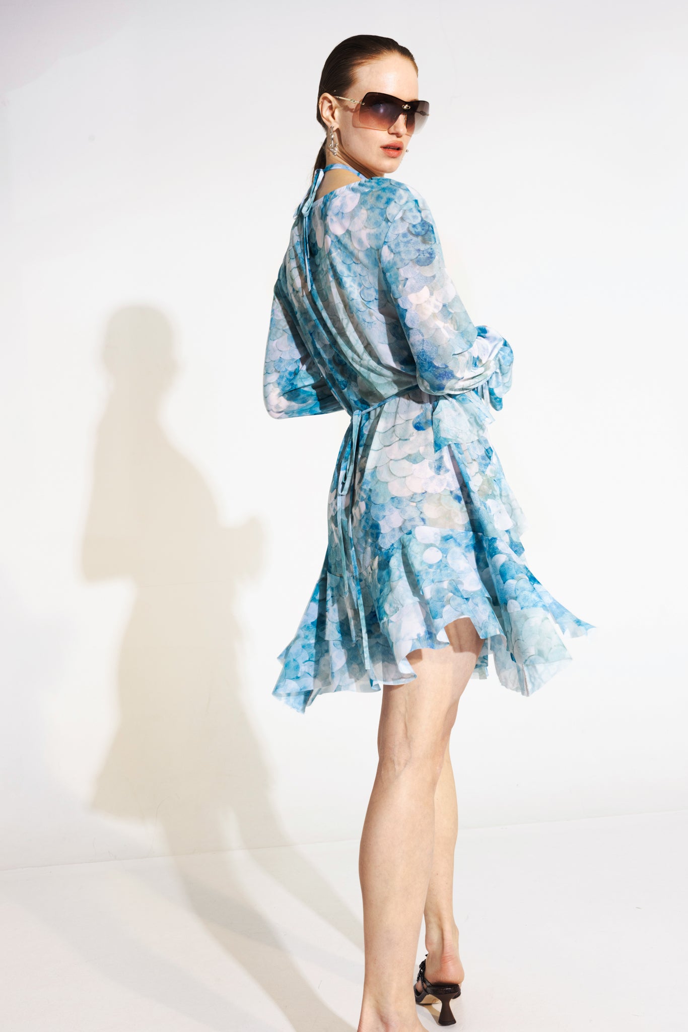The Moonlight Dress in Seashell Sparkle