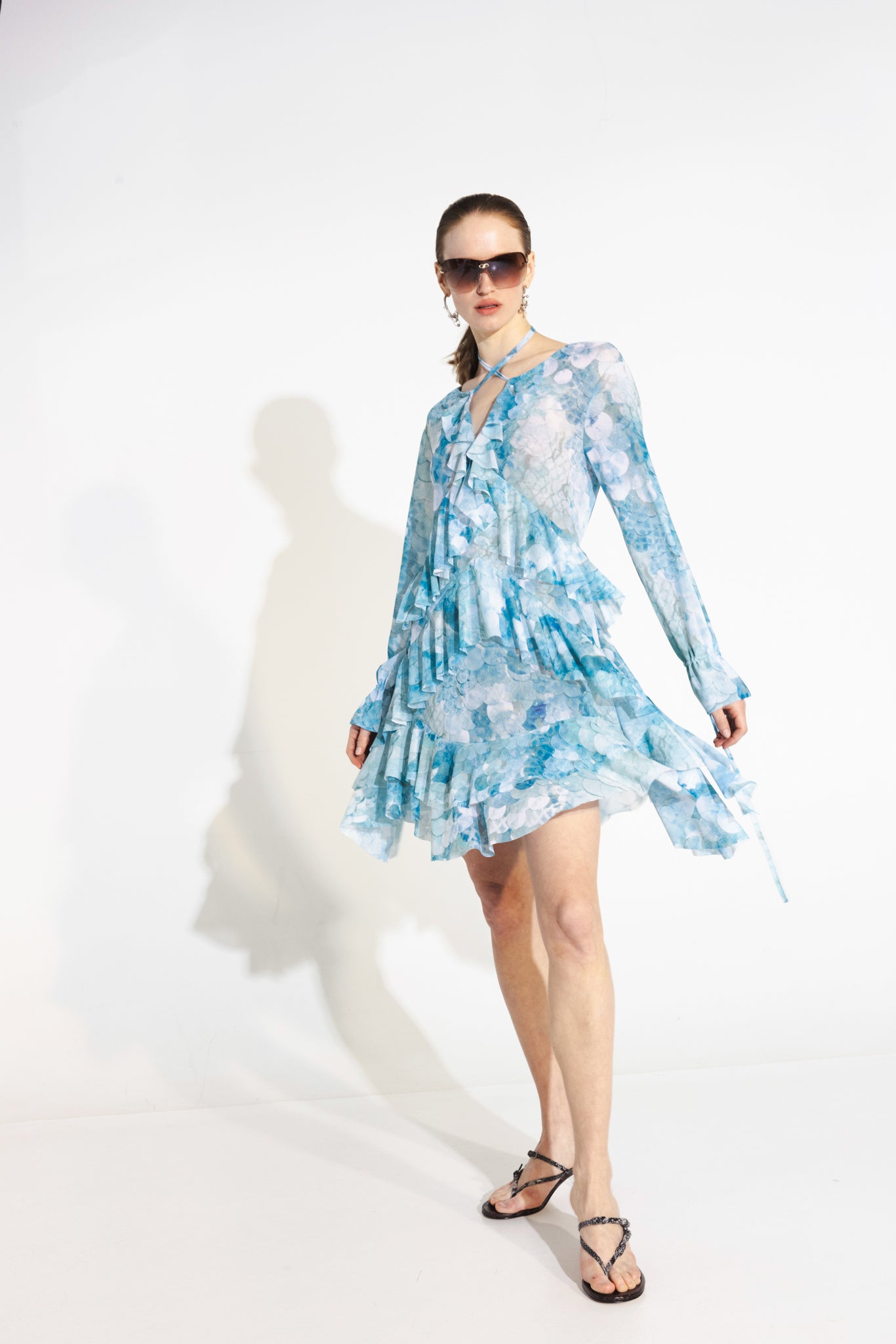 The Moonlight Dress in Seashell Sparkle