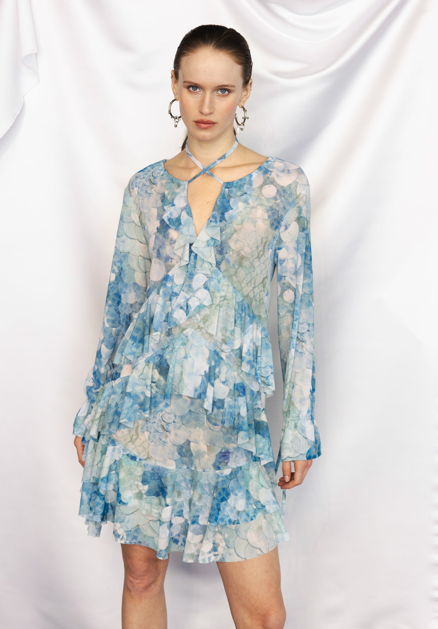 The Moonlight Dress in Seashell Sparkle