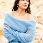 The Moss Sky Sweater in Aqua