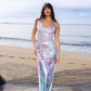 The Siren Maxi Dress in Pink Mercury Sky