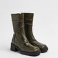 Malene Khaki Ankle Boots