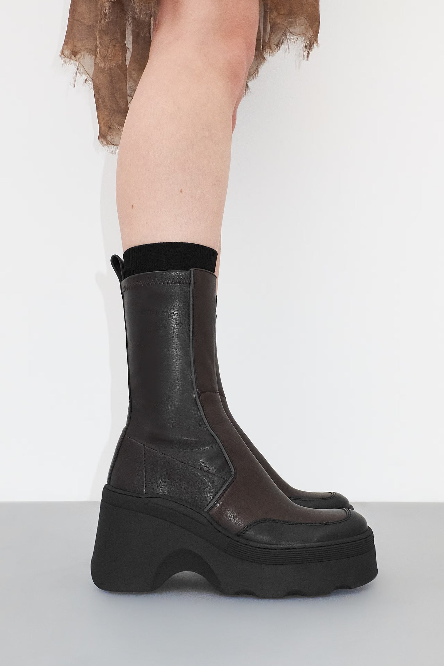 Deandra Brushed Brown Boots