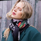 Flower Painting Silk Scarf 133 x 133 cm