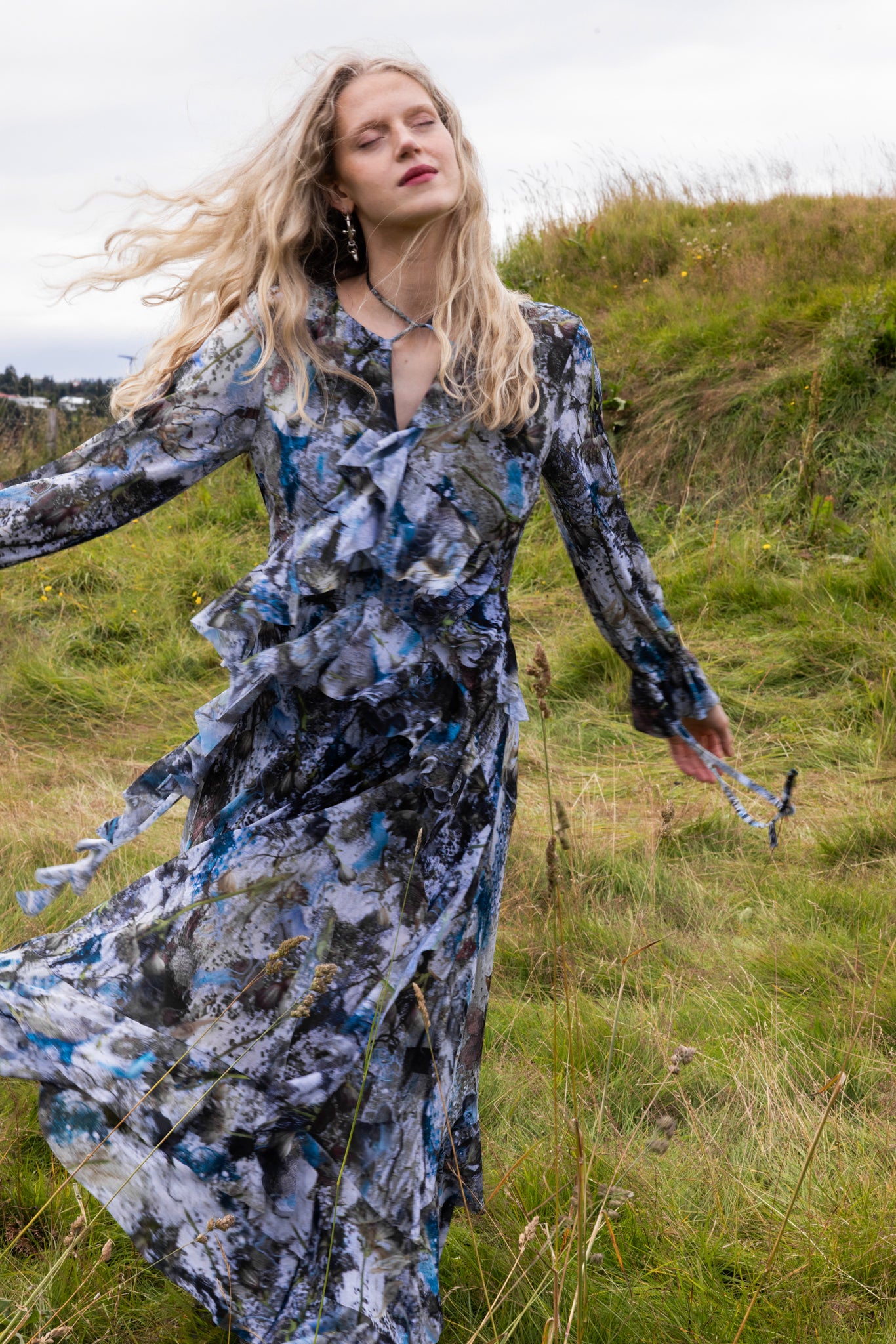The Moonlight Dress in Willow