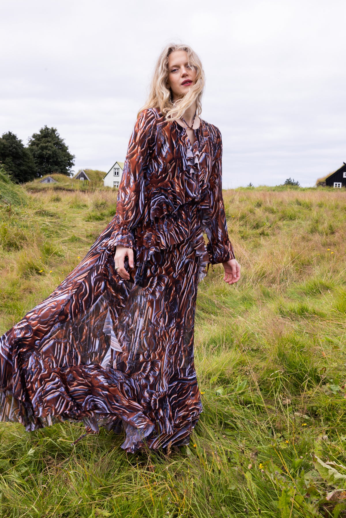 The Moonlight Maxi Dress in Copper