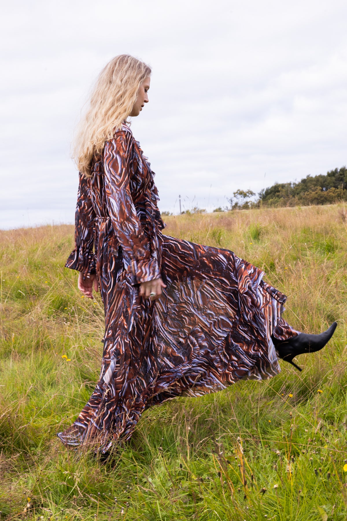 The Moonlight Maxi Dress in Copper