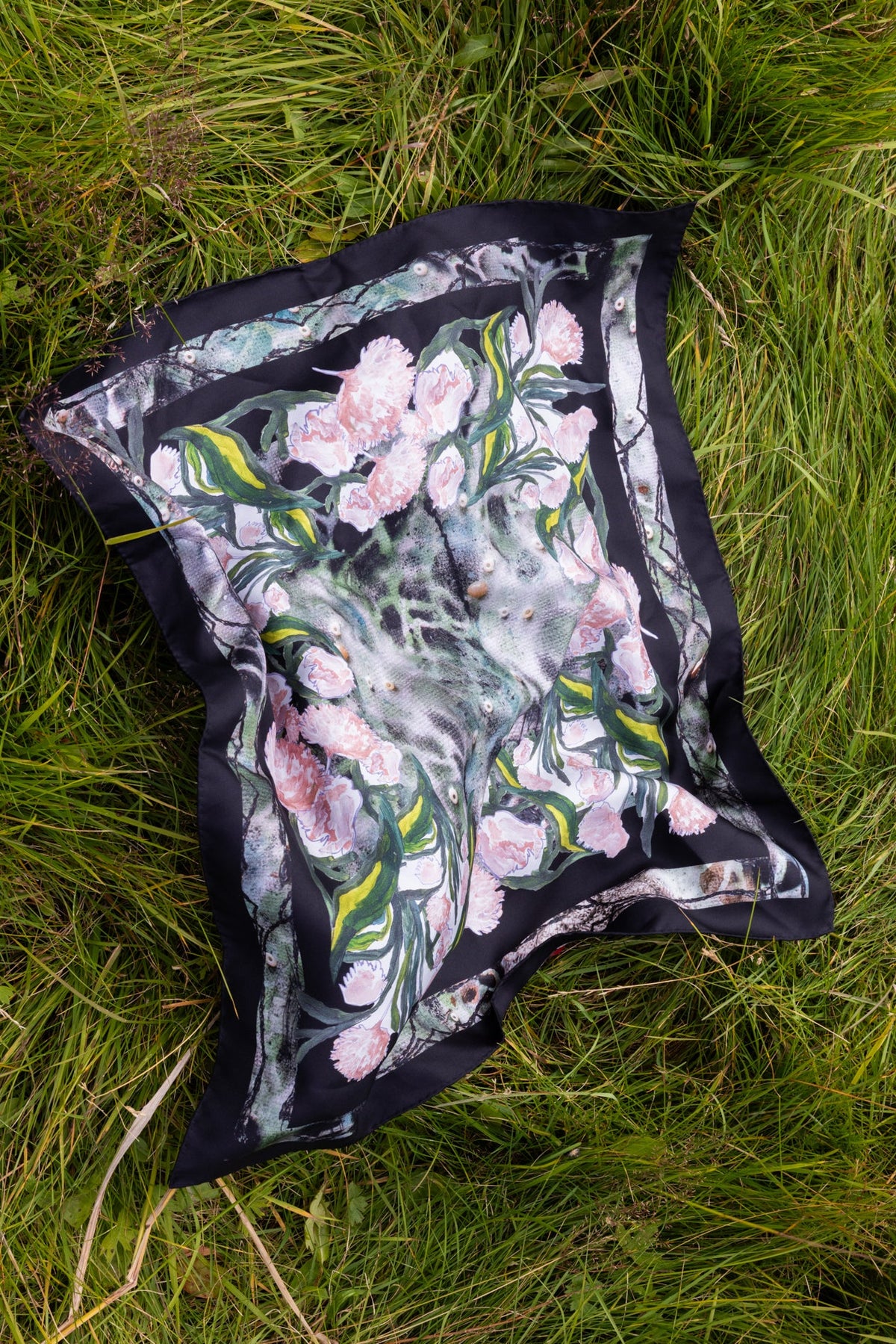 Dark Forest Silk Scarf 53 x 53 cm