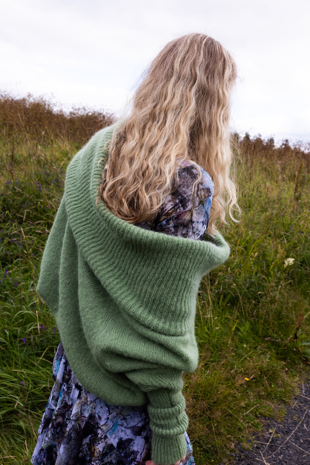 The Moss Sky Sweater in Green