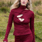 The Twisted Top in Burgundy