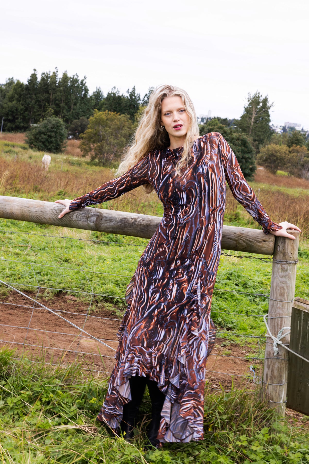 The Butterfly Dress in Copper