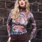 The Turtleneck Top in Painted Garden