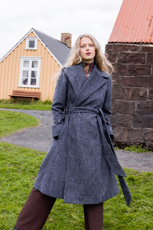 The Wool Coat in Mountain Blue