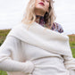 The Moss Sky Sweater in White