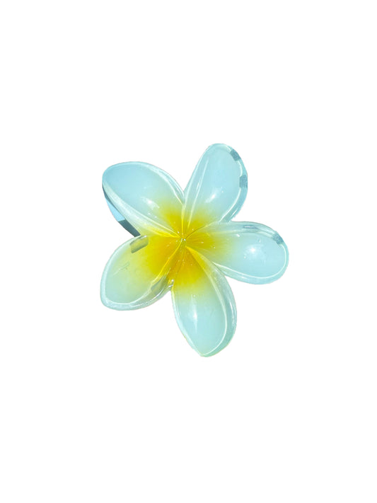 Tropical Flower Clip - Blue