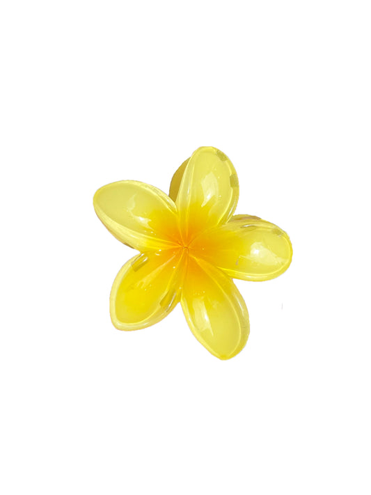 Tropical Flower Clip - Yellow