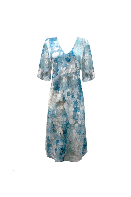 The Allure Dress in Seashell Sparkle