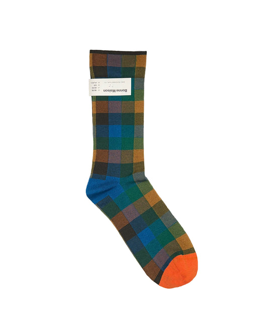 Mykonos Plaid Socks
