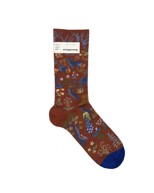Sepia Woodland Socks