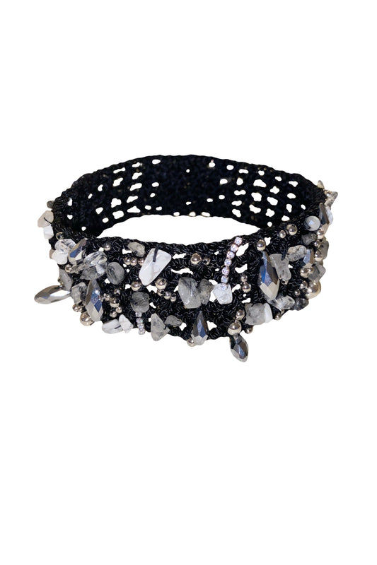 The Crochet Pearl Chocker in White