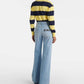 Wide Leg Denim Pants Blue